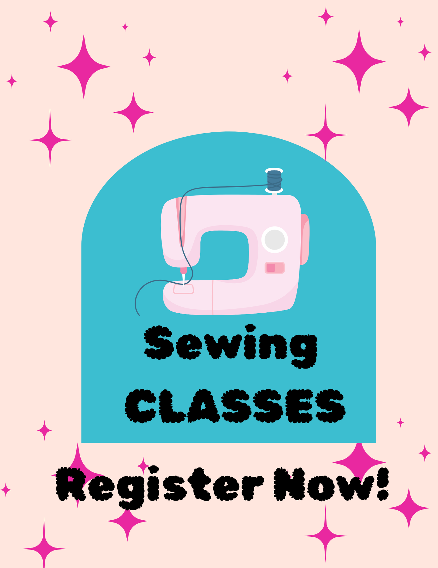 $35 SEWING CLASSES FOR APRIL 4,2026
